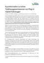 Kurz-Info Plug-in-Hybride Erste Seite des Dokuments „Kurz-Info Plug-in-Hybride“