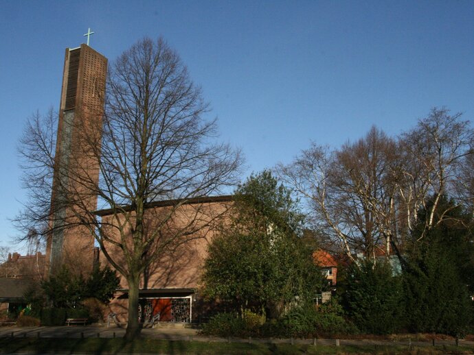 Die Paul-Gerhardt Kirche in Hamburg-Winterhude
