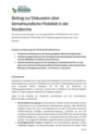 Zur klimafreundlichen Mobilität in der Nordkirche Erste Seite des Dokuments „Zur klimafreundlichen Mobilität in der Nordkirche“