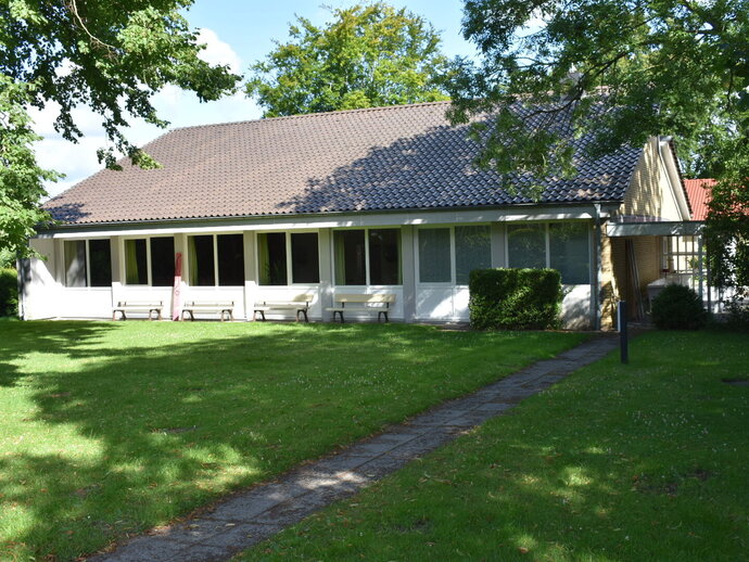 Das Gemeindehaus in Fahrdorf nach der Sanierung.