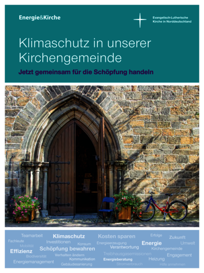 Erste Seite des Dokuments „Klimaschutzbroschüre für Kirchengemeinderäte in der Nordkirche“