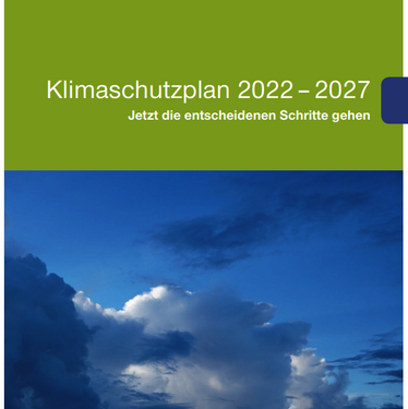 Cover des Klimaschutzplans für die Jahre 2022-2027